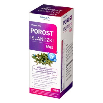 Porost Islandzki Max, syrop, 200 ml