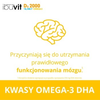 Ibuvit D3 2000+K2 MK-7 Omega 3, kapsułki, 30 szt.