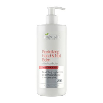 Bielenda Professional, rewitalizujący balsam do dłoni i paznokci z masłem shea, SPF 6, 500ml