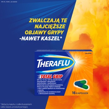 Theraflu Total Grip, kapsułki twarde, 16 szt.