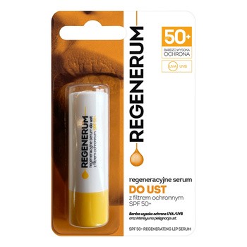 Regenerum, regeneracyjne serum do ust SPF50+, sztyft, 1 szt.