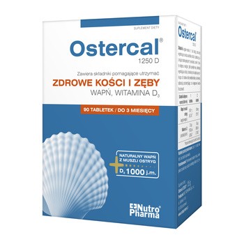 Ostercal 1250 D, tabletki, 90 szt.
