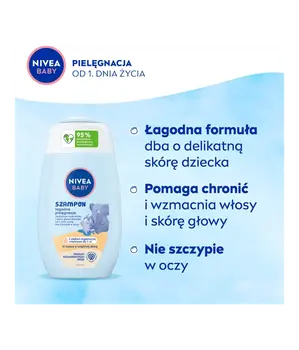 Nivea Baby, szampon łagodna pielęgnacja, 200 ml