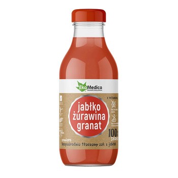 Ekamedica, Jabłko, żurawina, granat, płyn, 300 ml