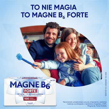 Zestaw 3x Magne B6 Forte, 100 mg + 10 mg, tabletki powlekane, 100 szt.