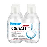 Orsalit drink, płyn, smak truskawkowy, 4 x 200 ml