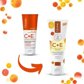 Lirene Dermoprogram C+E Vitamin Energy, rewitalizujący peeling enzymatyczny, 75 ml