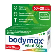 Bodymax Vital 50+, tabletki, 60 szt. + 20 szt.