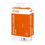 DOZ PRODUCT Rękawice lateksowe, bezpudrowe, rozmiar M, 10 szt.