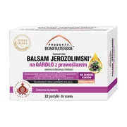 Produkty Bonifraterskie, Balsam Jerozolimski na gardło z prawoślazem, pastylki do ssania, 32 szt.