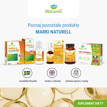 Naturell B Complex Uczeń, tabletki do rozgryzania i żucia, smak mango, 60 szt.