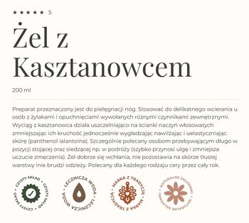 Gorvita, żel z kasztanowcem na przemęczone nogi, 200 ml
