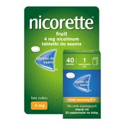 Nicorette Fruit, 4 mg, tabletki do ssania, 40 szt.