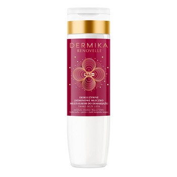 Dermika Renovelle, ekskluzywne mleczko jaśminowe do demakijażu, 200 ml