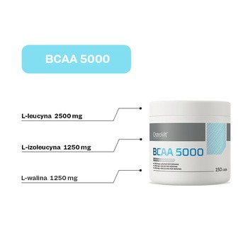 OstroVit BCAA 5000, kapsułki, 150 szt.