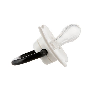 Canpol Babies, smoczek uspokajający, silikonowy symetryczny, 0-6 m, BabiesBoo biały, 2 szt.