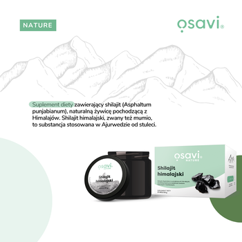 Osavi Shilajit Himalajski - żywica, proszek, 50 g