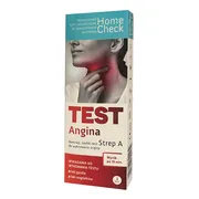 Home Check Test Angina Strep A, test do wykrywania antygenu paciorkowca grupy A, 1szt.