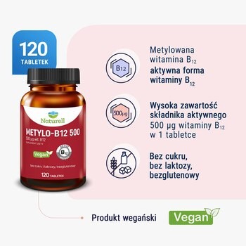 Naturell Metylo-B12 500, tabletki, 120 szt.