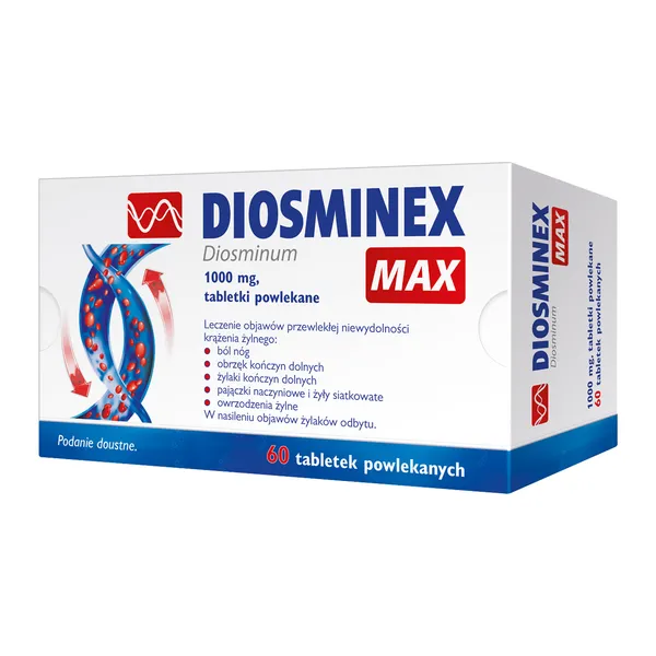 DiosminexMax,1000mg,tabletkipowlekane,60szt