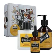 Proraso Wood&Spice, zestaw do pielęgnacji brody, szampon do brody, 200 ml + balsam do brody, 100 ml + olejek do brody, 30 ml