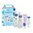 Mustela Zestaw: Little Baby Care, delikatny żel do mycia, 200 ml + delikatny szampon, 200 ml + krem do twarzy, 40 ml + krem do przewijania 1 2 3, 50 ml