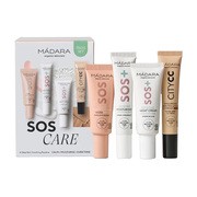 Madara SOS Care 4-Step Skin Routine, zestaw łagodzących kosmetyków, odcień Light, 1 szt.