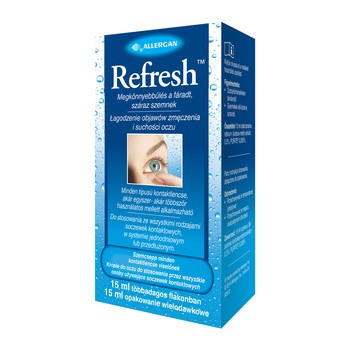 Refresh, krople do oczu, sztuczne łzy, 15 ml