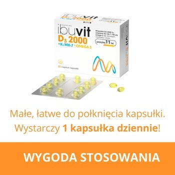 Ibuvit D3 2000+K2 MK-7 Omega 3, kapsułki, 30 szt.