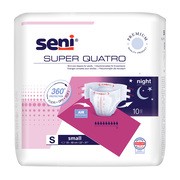 Seni Super Quatro, pieluchomajtki dla dorosłych, rozmiar S, 10 szt.