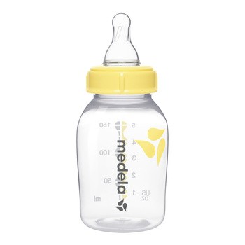 Medela, butelka 150 ml + smoczek silikonowy wolny przepływ, rozmiar S