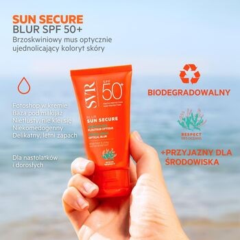 SVR Sun Secure Blur, bezzapachowy, krem-mus SPF50+, 50 ml
