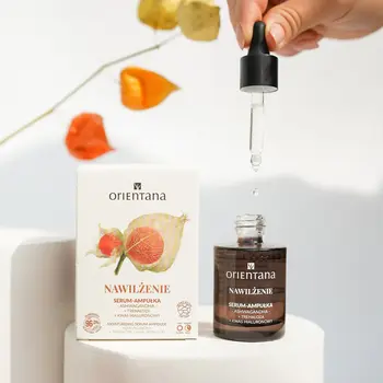 Orientana Ashwagandha, serum-ampułka nawilżenie, 30 ml