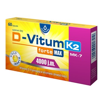 D-Vitum Forte Max 4000 j.m. K2, kapsułki, 60 szt.