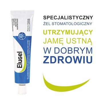 Elugel, żel stomatologiczny wspomagający higienę jamy ustnej, 40 ml