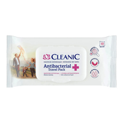 Cleanic Antibacterial Travel Pack, chusteczki odświeżające, 40 szt.