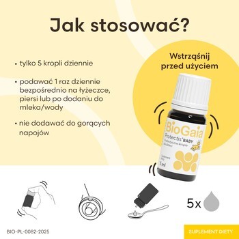 BioGaia Protectis Baby, krople dla dzieci, 5 ml