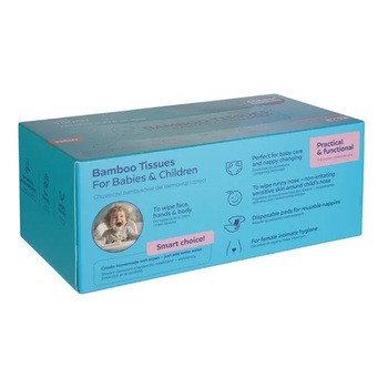 Canpol Babies, suche chusteczki bambusowe dla niemowląt i dzieci, 100 szt.