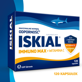 ISKIAL Immuno Max+Witamina C, kapsułki, 120 szt.