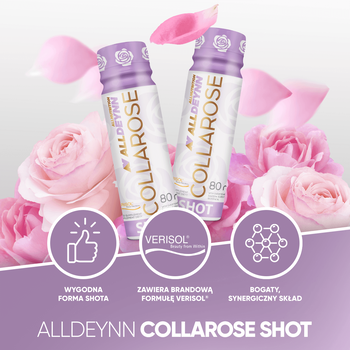 Allnutrition ALLDEYNN CollaRose Shot, płyn, smak malinowo - poziomkowy, 80 ml