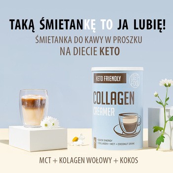 Diet-Food, Keto Kolagen Coffee Creamer + MCT, śmietanka do kawy, 300 g