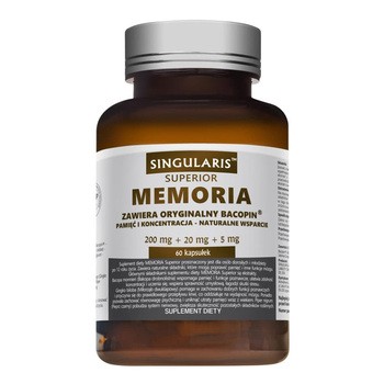Singularis Memoria Pamięć i koncentracja, kapsułki, 60 szt.
