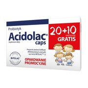 Acidolac caps, kapsułki, 30 szt. (20 szt. + 10 szt.)