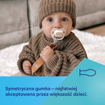 Canpol Babies Mountains, smoczek uspokajający, silikonowy symetryczny, 0-6 m, zielony, 2 szt.
