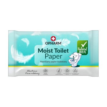 Opharm Moist Toilet, papier toaletowy, nawilżany, 48 szt