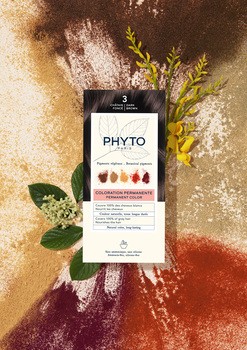 Phyto Color, farba do włosów, 3 ciemny kasztan, 1 opakowanie