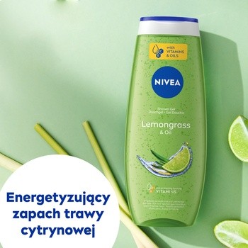 Nivea, żel pod prysznic, Lemongrass & Oil, 500 ml
