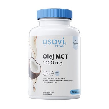 Osavi Olej MCT 1000 mg, kapsułki miękkie, 120 szt.