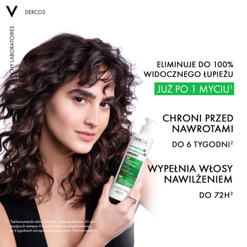 Vichy Dercos DS, szampon przeciwłupieżowy z odżywką 2w1, 390 ml