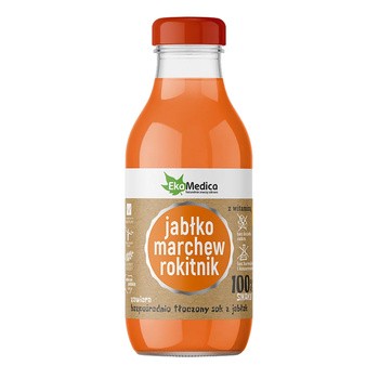 Ekamedica, Jabłko, marchew, rokitnik, płyn, 300 ml